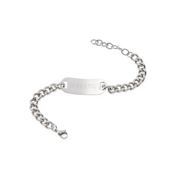 🆕 Diabetic Medical Alert Bracelet, features recognized medical symbol - Picture 2 of 6